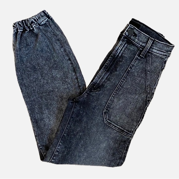 Mother The Wrapper Patch Springy Ankle Jeans in Train Wreck Size 23 - Picture 14 of 16